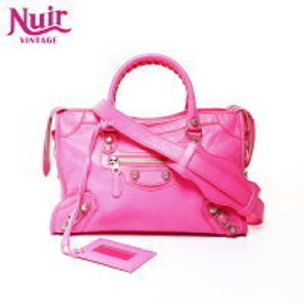 Balenciaga Giant City Shoulder Bag Pink
